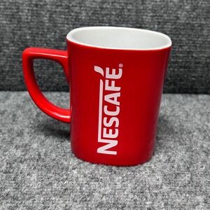 Nescafe Red Coffee Mug Ceramic Tea Cup White Logo Collectible Kitchenware